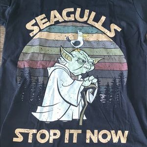 Yoda shirt- Seagulls, Stop It Now.